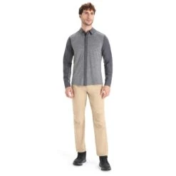 Icebreaker M HIKE LS TOP Herren - Outdoor Hemd -Outdoorbekleidung 5638009239 i m hike ls top icebreaker 24