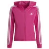 ADIDAS Girl's Training Essentials 3-Stripes Full-Zip - Hoodie -Outdoorbekleidung adidas girls training essentials 3 stripes full zip hoodie