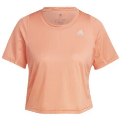 ADIDAS Women's Fast Crop Tee - Laufshirt -Outdoorbekleidung adidas womens fast crop tee laufshirt 1