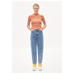 Armedangels Women's Alaani Striped - Longsleeve -Outdoorbekleidung armedangels womens alaani striped longsleeve detail 3