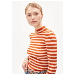 Armedangels Women's Alaani Striped - Longsleeve -Outdoorbekleidung armedangels womens alaani striped longsleeve detail 4