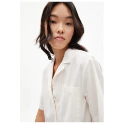 Armedangels Women's Cameliaa Lino - Bluse -Outdoorbekleidung armedangels womens cameliaa lino bluse detail 5