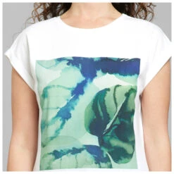DEDICATED Women's T-Shirt Visby Green Leaf - T-Shirt -Outdoorbekleidung dedicated womens t shirt visby green leaf t shirt detail 4