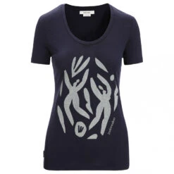 Icebreaker Women's Tech Lite II S/S Scoop Nature Celebr. - Merinoshirt -Outdoorbekleidung icebreaker womens tech lite ii s s scoop nature celebr merinoshirt 1