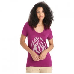 Icebreaker Women's Tech Lite II S/S Scoop Nature Celebr. - Merinoshirt -Outdoorbekleidung icebreaker womens tech lite ii s s scoop nature celebr merinoshirt detail 3