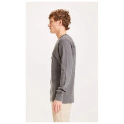 KnowledgeCotton Apparel Cedar L/S Henley - Longsleeve -Outdoorbekleidung knowledgecotton apparel cedar l s henley longsleeve detail 3