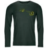 Ortovox 185 Merino Logo Spray L/S - Merinoshirt 1 Ortovox 185 Merino Logo Spray L/S - Merinoshirt -Outdoorbekleidung ortovox 185 merino logo spray l s merinoshirt