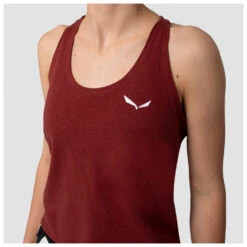 SALEWA Women's Lavaredo Hemp Crop Tanktop - Tank Top -Outdoorbekleidung salewa womens lavaredo hemp crop tanktop tank top detail 5
