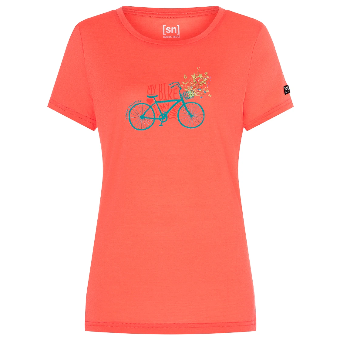 Super.natural Women's Lovely Bike Tee - Merinoshirt 3 Super.natural Women's Lovely Bike Tee - Merinoshirt