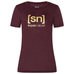 Super.natural Women's The Essential Logo Tee - Merinoshirt -Outdoorbekleidung supernatural womens the essential logo tee merinoshirt 1