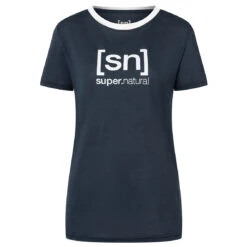 Super.natural Women's The Essential Logo Tee - Merinoshirt