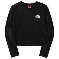 The North Face Girl's L/S Simple Dome Cropped Tee - Longsleeve -Outdoorbekleidung the north face girls l s simple dome cropped tee longsleeve 1