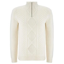We Norwegians Women's Kvitholmen Zip-Up Sweater - Merinopullover
